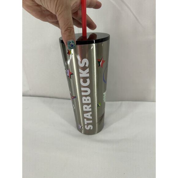 Starbucks Winter 2023 Christmas Immersive Floral Stainless Steel Tumbler 24ozNWT - Picture 4 of 9